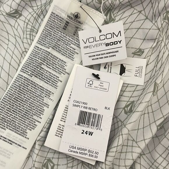 Volcom Simply Rib Retro Bikini Bottom 24W NWT - Picture 5 of 6